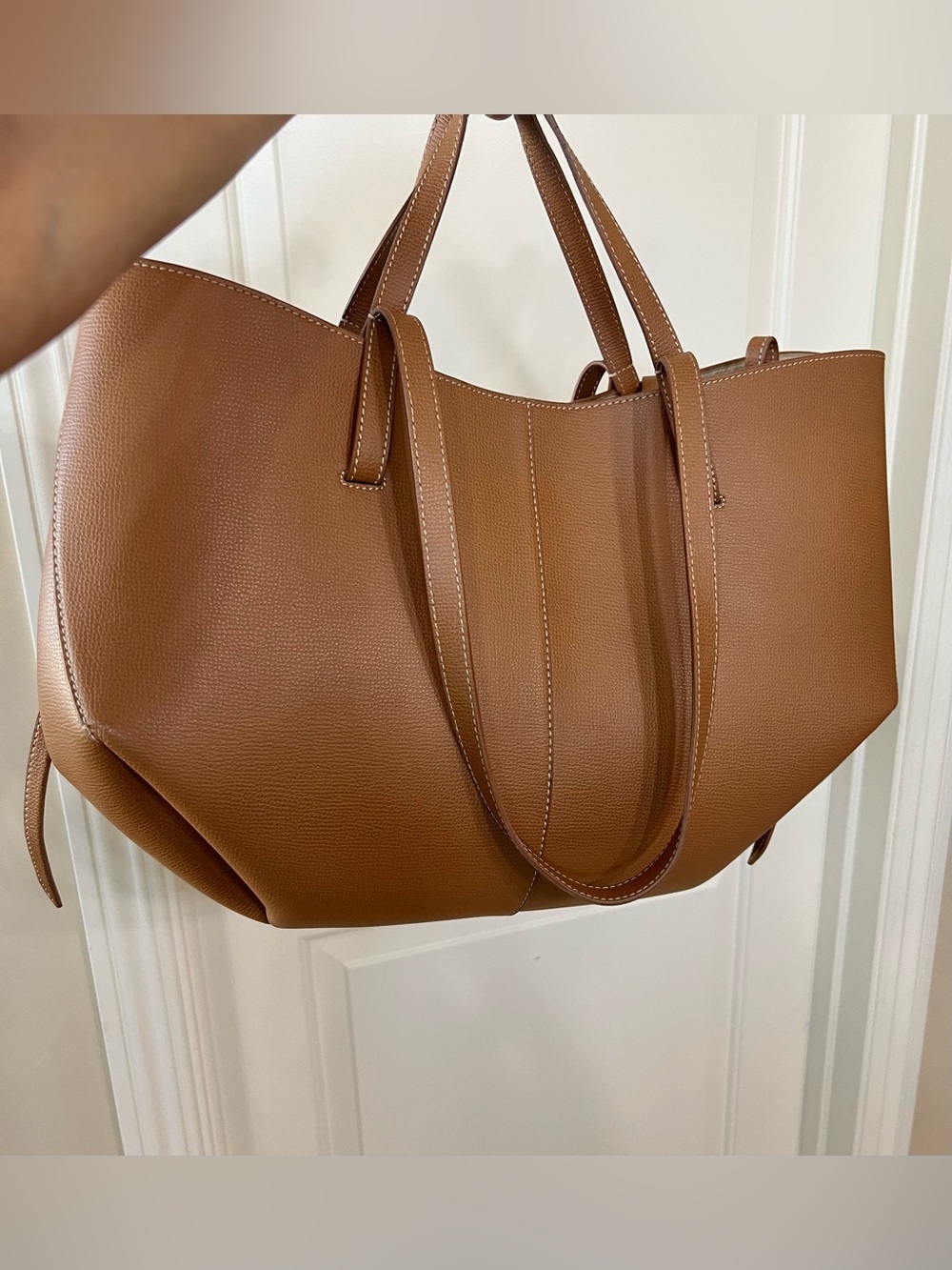 Polene Cyme bag Polène leather tote - Picture 5 of 9